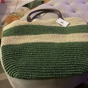 NWT Straw Studios Woven Bag